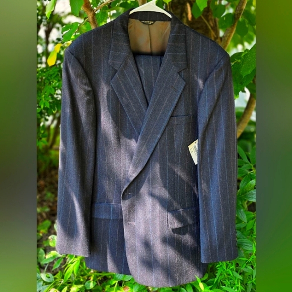 Vintage Kleinhan's Gray Pinstripe Suit And Pants